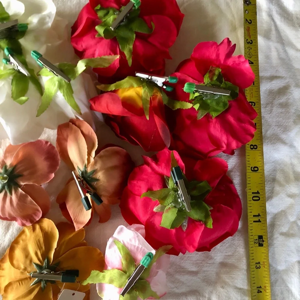 Jo-Anne’s Stock Artificial Silk Flower Assortment Clips for Crafts & Weddings